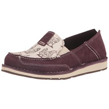 Imagem de ARIAT Tênis de barco feminino Cruiser, Vinho, 41