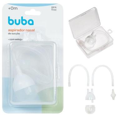 Imagem de Aspirador Nasal De Sucção Para Nariz Do Bebê Com Estojo Buba, Transpar