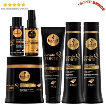 Imagem de Haskell Cavalo Forte Kit Completo C/6 Produtos 500ml