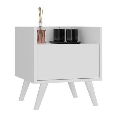 Imagem de Gabinete Armário Banheiro 40cm Retrô Multimóveis V5037, Branco