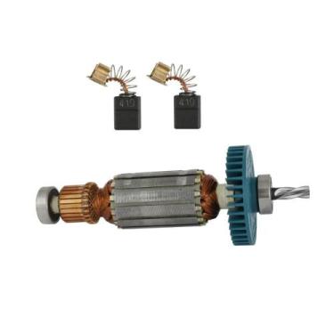 Imagem de Rotor 110V e Jg Carvão P/ Furadeira Makita HP2016