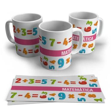 Imagem de Canecas de Porcelana Branca Personalizadas Profissões Matematica - Est