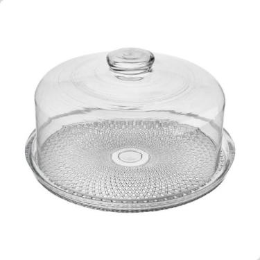 Imagem de Boleira De Vidro Com Tampa Prato Para Bolo Vitazza, Transparente