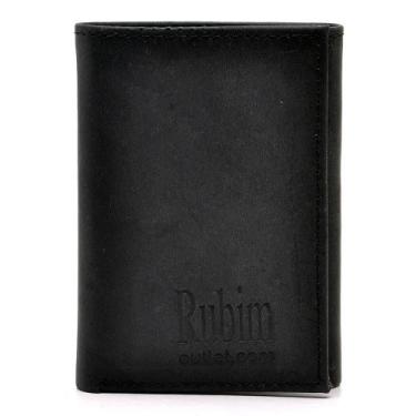 Imagem de Carteira Masculina Couro Pequena Lisa Porta Cartões Moderna - Rubim Ca
