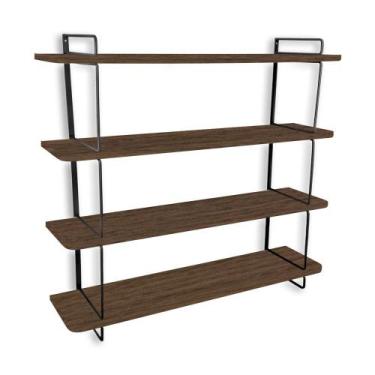 Imagem de Estante Decorativa Gênova Para Livros Com 4 Prateleiras - Genus Móveis