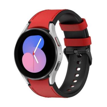 Imagem de Pulseira coro sintético e silicone para Galaxy Watch 5 40mm - Genérico