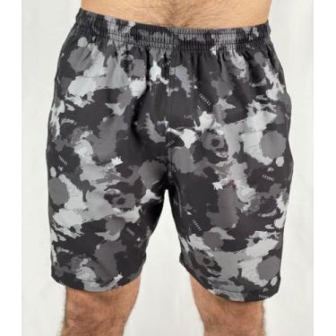 Imagem de Bermuda Masculina Camuflada Tookas, M, Preto, Cinza