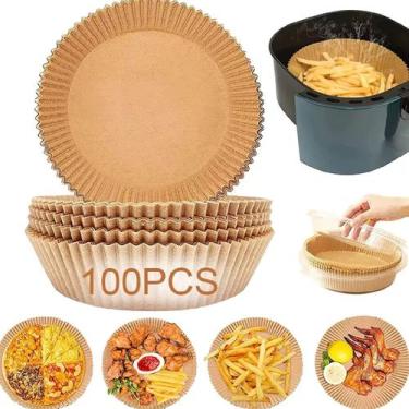 Imagem de Forma Descartável Para Air Fryer 20cm Kit 100 unid Papel - Top