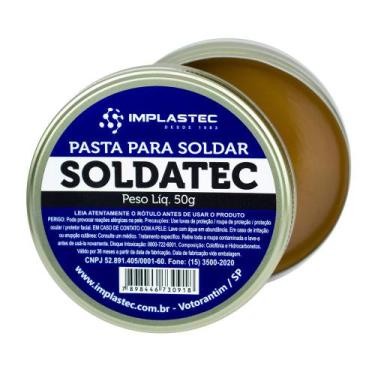 Imagem de Pasta de Solda Soldatec Implastec 50g - BringIT, Amarelo Claro