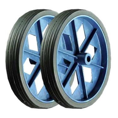 Imagem de Kit 2 Rodas Plastica 6 Pol Carrinho De Mercado Feira - NM FERRAMENTAS