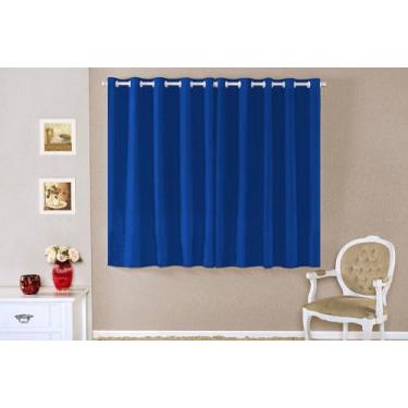 Imagem de Cortina microfibra 2,00m x 1,60m - azul royal - Enxovais Aquarela LTDA