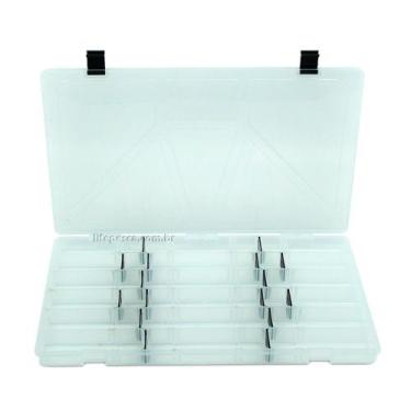 Imagem de Estojo Para Iscas Transparente C/ 24 Divisões Várias Cores - Life Pesc