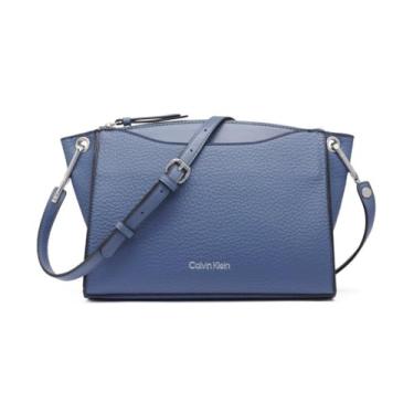 Imagem de Calvin Klein Bolsa tiracolo feminina granada com zíper, Folkstone cinza, One Size