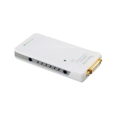 Imagem de Arkview Multi-Display USB 2.0 para DVI/VGA/HDMI adaptador placa de vídeo externa (Link até 6 monitores) 1600x1200 alta resolução com conector de áudio RCA