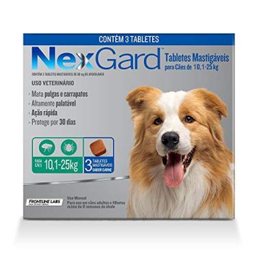 Imagem de Antipulgas E Carrapatos Cães Nexgard 10 A 25kg - 3 Tabletes