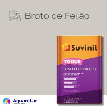 Imagem de Toque Fosco Completo Suvinil 16L, BROTO DE FEIJÃO