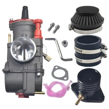 Imagem de Performance PWK34 Kit de coletor de admissão de carburador para Predator 420cc 301cc GX390 GX340 GX270 Motor 11Hp 13Hp Mini Bike Go Kart Cart Cortador de grama Bomba de água peças de lavadora de