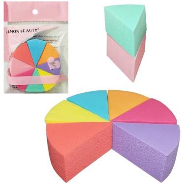 Imagem de Esponja para maquiagem triangular com 8 pecas 4x3x2cm - 20 COMERCIAL
