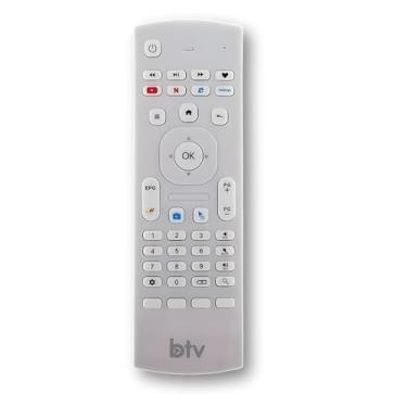 Imagem de Controle Remoto BTV 13 com Air Mouse Universal - Substitui o modelo ORIGINAL DO Controle BTV 13 com Teclado QWERTY