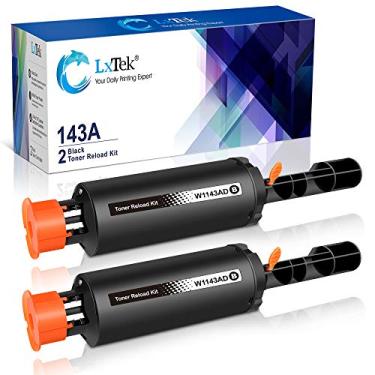 Imagem de LxTek Kit de reposição de toner compatível para HP 143A W1143AD 143AD W1143A para usar com impressora Neverstop Laser 1001nw MFP 1201n 1202nw (preta, pacote com 2)