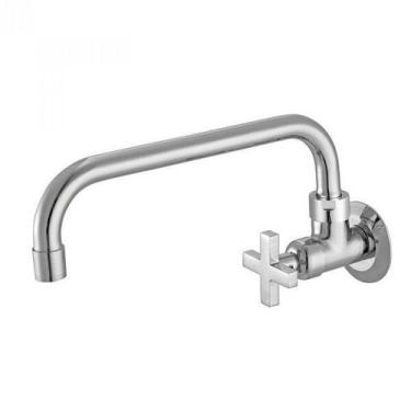 Imagem de Torneira de Parede para Cozinha Bica Móvel 1166 Nya C22 Meber Metais