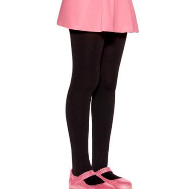 Imagem de Meia Calça Lupo Infantil Fio 80 Opaca Toque Suave Poliamida, Preto, G 