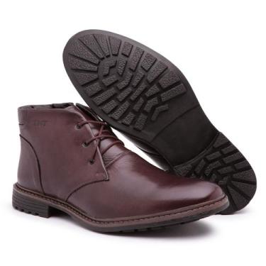 Imagem de Bota Coturno Sapato Masculina Couro Com Zíper (JO1005) - MENA INFINITY