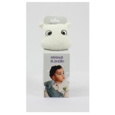 Imagem de Naninha Algodão com Prendedor Hipopótamo - Baby Pil, Bege