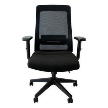 Imagem de Cadeira Escritório Diretor 4006 Relaxsystem Tecido Preto - B.HOFF MOBI