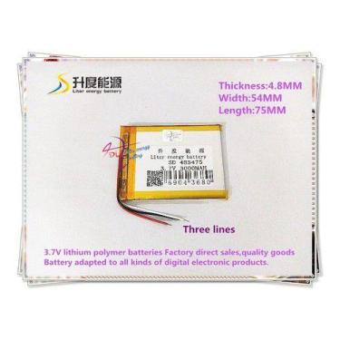 Imagem de Bateria 3,7v 3000 Mah  Com 3 Fios Nova - KMIG