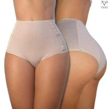 Imagem de Kit 7 Calcinha Cinta Modeladora Feminina Segura Barriga - VIÉRE, GG, C