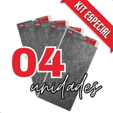 Imagem de Feltro Adesivo Pés Sofá Mesa Cadeira Placa 6 Variações Anti-Ruído Anti