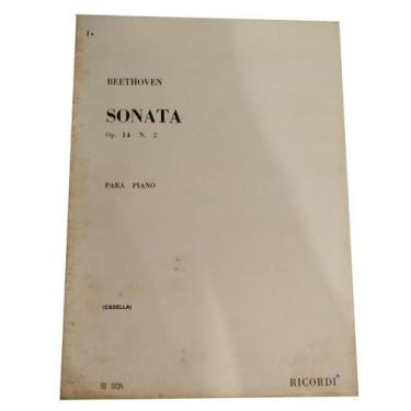 Imagem de Livro beethoven sonata op. 14 n. 2 para piano rev. casella - RICORDI