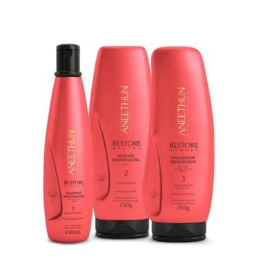 Imagem de Aneethun Restore System Kit- Restauração Capilar Shampoo 300ml + Másca
