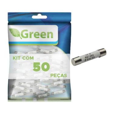 Imagem de 50x Fusível Cerâmico Para Forno Microondas 15 Amp - Green, 045-8815