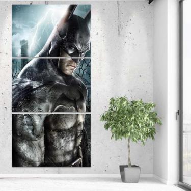 Imagem de Kit Quadro Decorativo Batman 60x120 Mosaico Herói Quarto - IQuadros