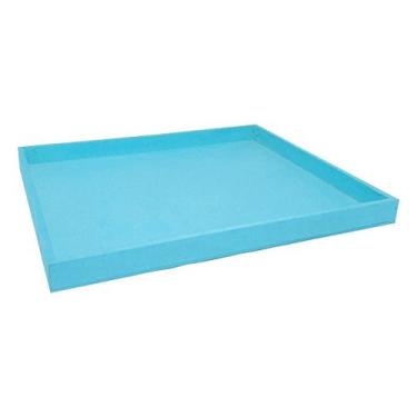 Imagem de Bandeja Retangular Lisa Simples 31x26x2,5 Kit 10un Mdf 6mm Madeira Pin