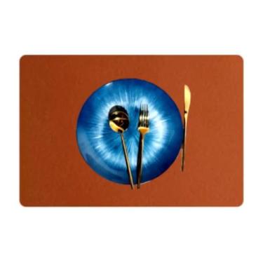 Imagem de 16 Jogo Americano Couro Impermeável Limpa Facil Para Mesa - Genertoy