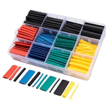 Imagem de Kit Espaguete Tubo Retrátil Isolante Exbom Jogo 530 Peças