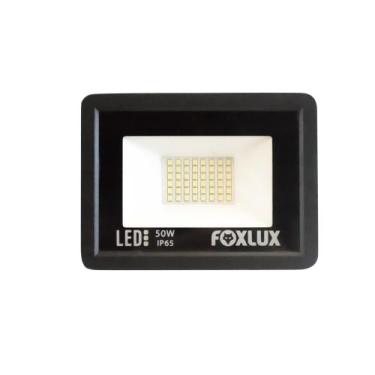 Imagem de Refletor Led 50w Preto Bivolt Foxlux 6500k Luz Fria