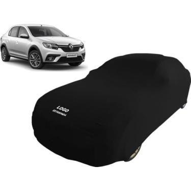 Imagem de Capa Automotiva Renault Logan Tecido Helanca Cor Preta - Mz, Preta