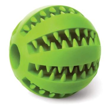 Imagem de Bolinha MADOG Brinquedo Interativo Porta Petisco Ração, Verde