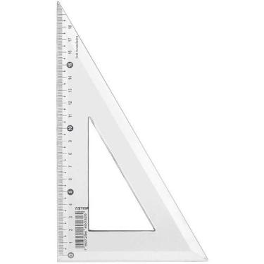 Imagem de Esquadro plastico 60 graus waleu