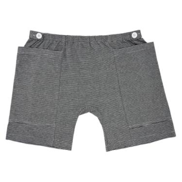 Imagem de DURASIKO Calça feminina para urina, shorts de cateter, calça para cuidados com incontinência, bolsa de drenagem de urina, design de bolso duplo, bolsa de drenagem de ostomia, roupas de cuidados para