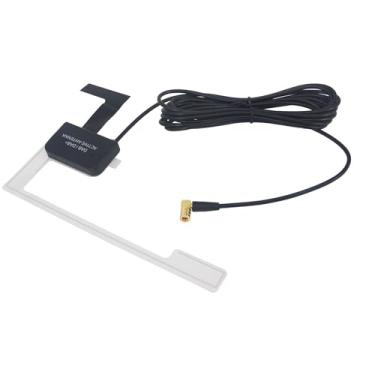 Imagem de Kaunosta Caixa de rádio digital DAB veicular SMB antena fêmea compatível com sistemas Android, transmissão FM AM, som HD, receptor DAB+, viagens rodoviárias, viagens diárias, transmissão de música