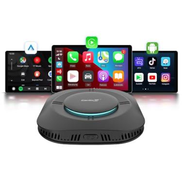 Imagem de CarlinKit 3 em 1 CarPlay AI Box 2025 sem fio CarPlay Android 13.0 AI Box adaptador de vídeo, suporta NetfIix/YouTube TikTok, 8-Core SM6115/4G/GPS+Glonass/4+64G