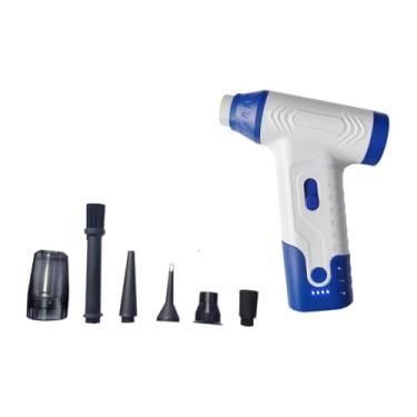 Imagem de WeiLaiKeQi Aspirador de pó e soprador de ar elétrico para carro, 52M/S, motor, limpador de carro, ventilador elétrico para casa, carro, limpeza ao ar livre, Azul