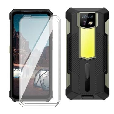 Imagem de AQGGIIXY [Pacote com 3] Protetor de tela compatível com Ulefone Armor 24 (6,7 polegadas), vidro temperado, bordas de arco 2,5D, dureza 9, HD, sem bolhas para Ulefone Armor 24