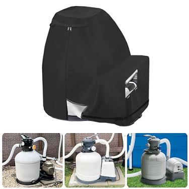 Imagem de Bitubi Tampa da bomba de filtro de areia, tampa de filtros de piscina de areia anti-uv à prova d'água, adequada para a maioria das bombas de filtro de areia de 17 a 20 polegadas no mercado (