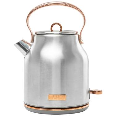 Imagem de Chaleira Elétrica 1.7L em Aço Inoxidável com Desligamento Automático e Proteção Contra Fervura, 1500W, 110v, HADEN Heritage Kettle, Prateado